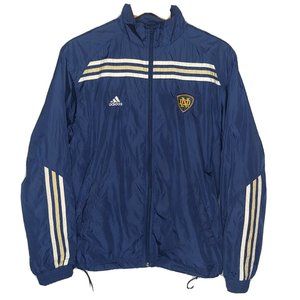 Notre Dame University Adidas Mens M Windbreaker Jacket Full Zip Mesh Lined Navy